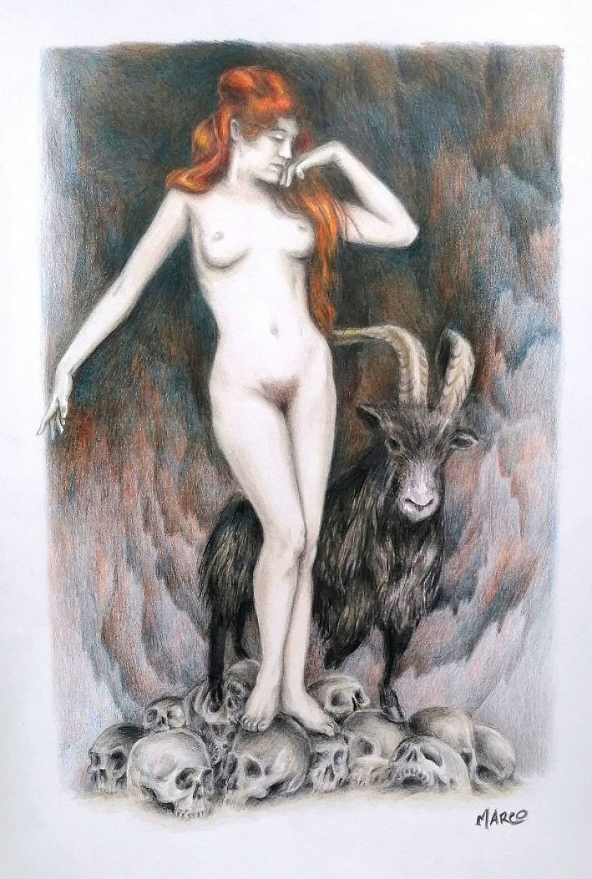 La Lumière - 21 x 29,7cm - Crayons couleur sur Canson
