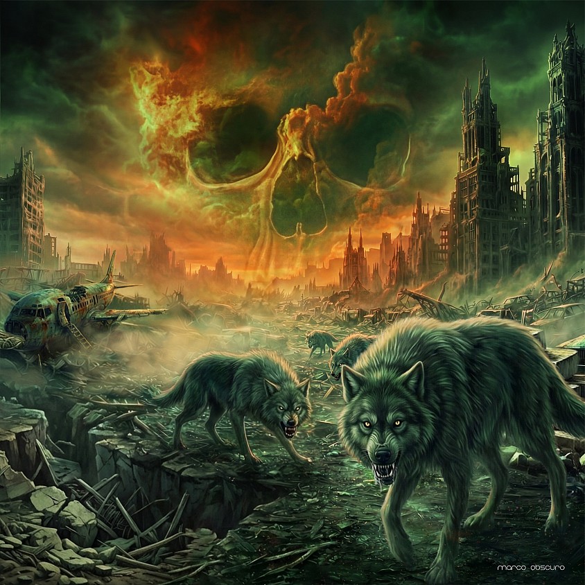 Wolves - dessin numérique pour le premier titre de l'album 