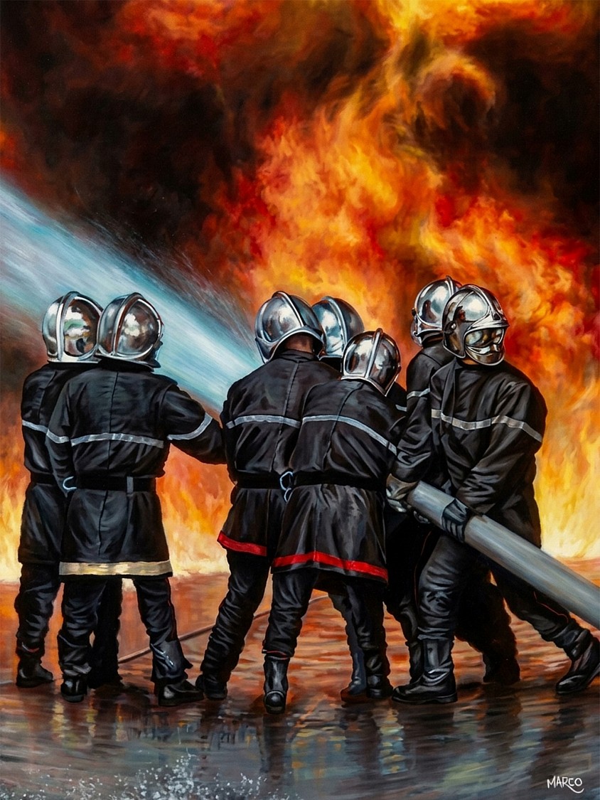 Intervention 1 - Peinture acrylique sur toile - 2010